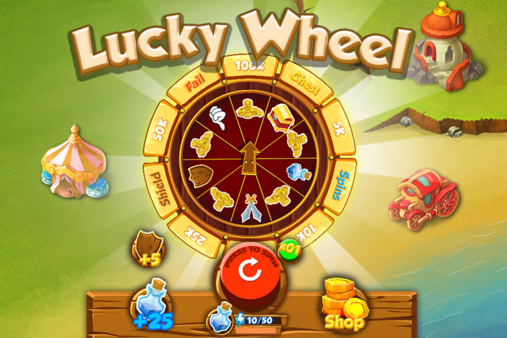 LUCKY WHEEL ANTI RUNGKAT BONUS GARANSI